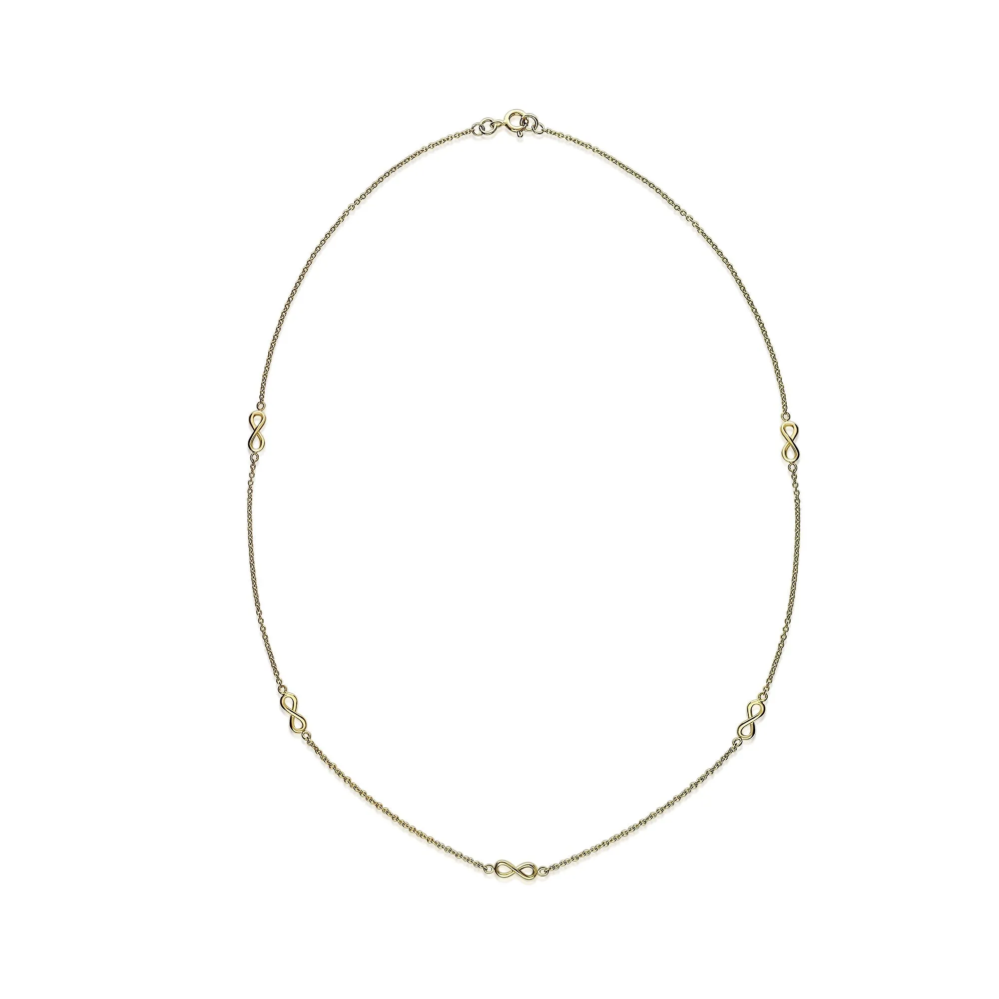 9ct Gold Multi-Infinity Necklace