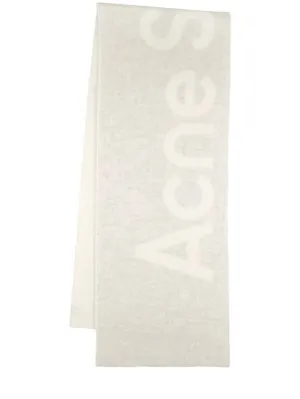 Acne Studios   Acne logo wool scarf 