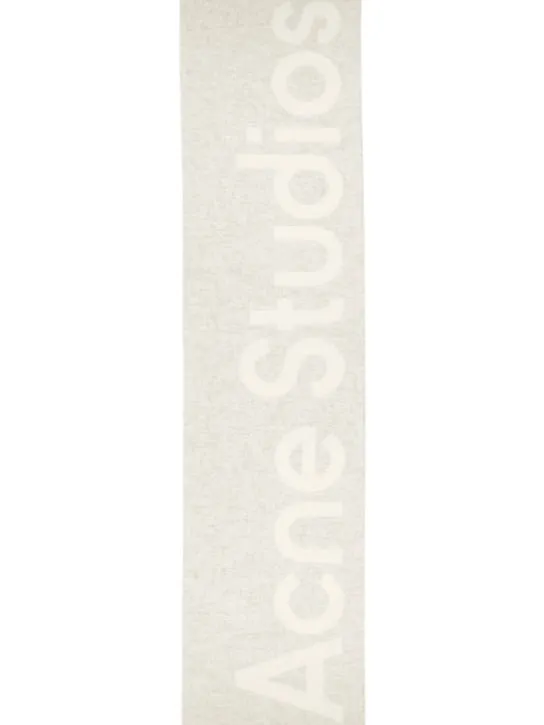 Acne Studios   Acne logo wool scarf 