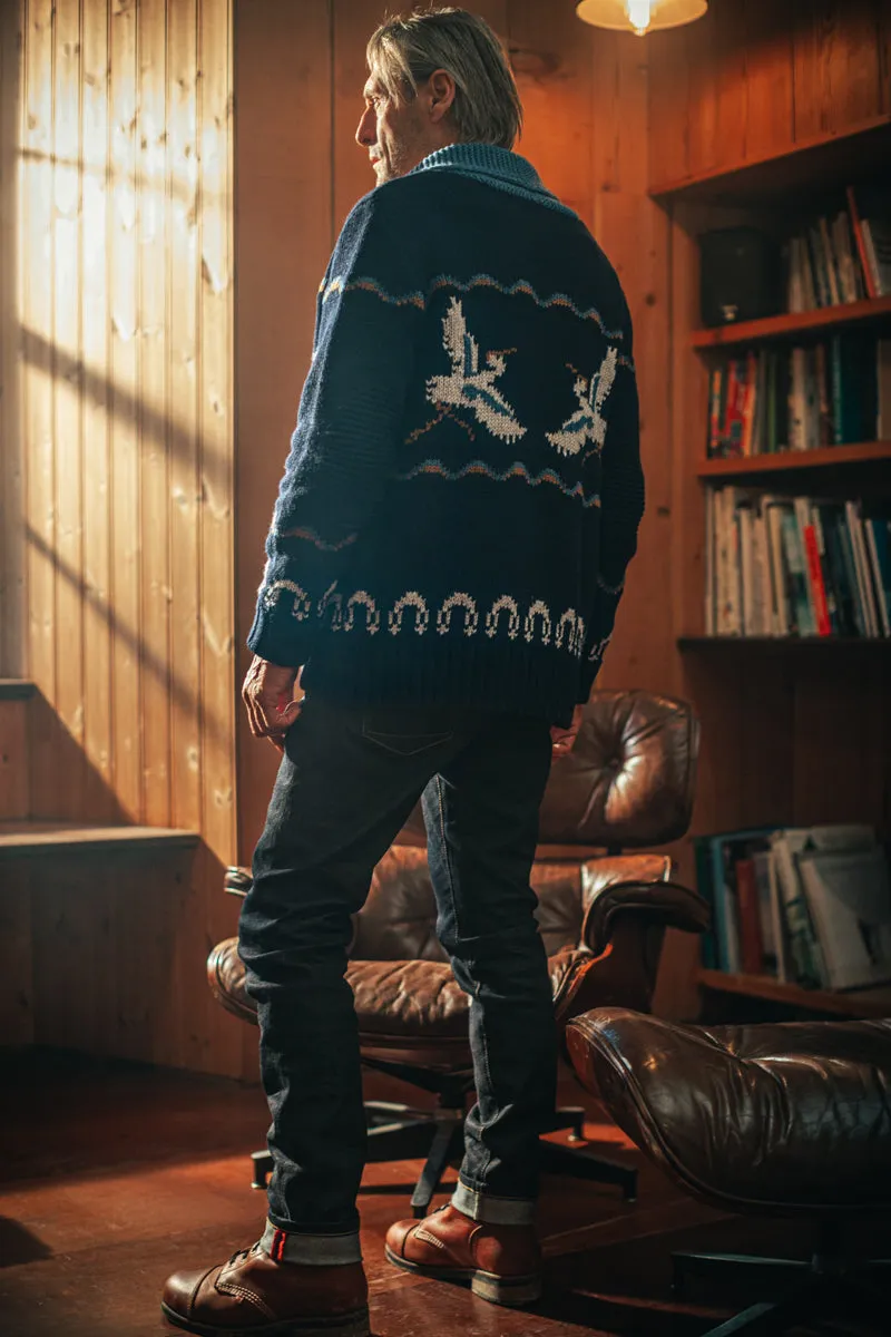 &SONS Crane Cardigan Navy