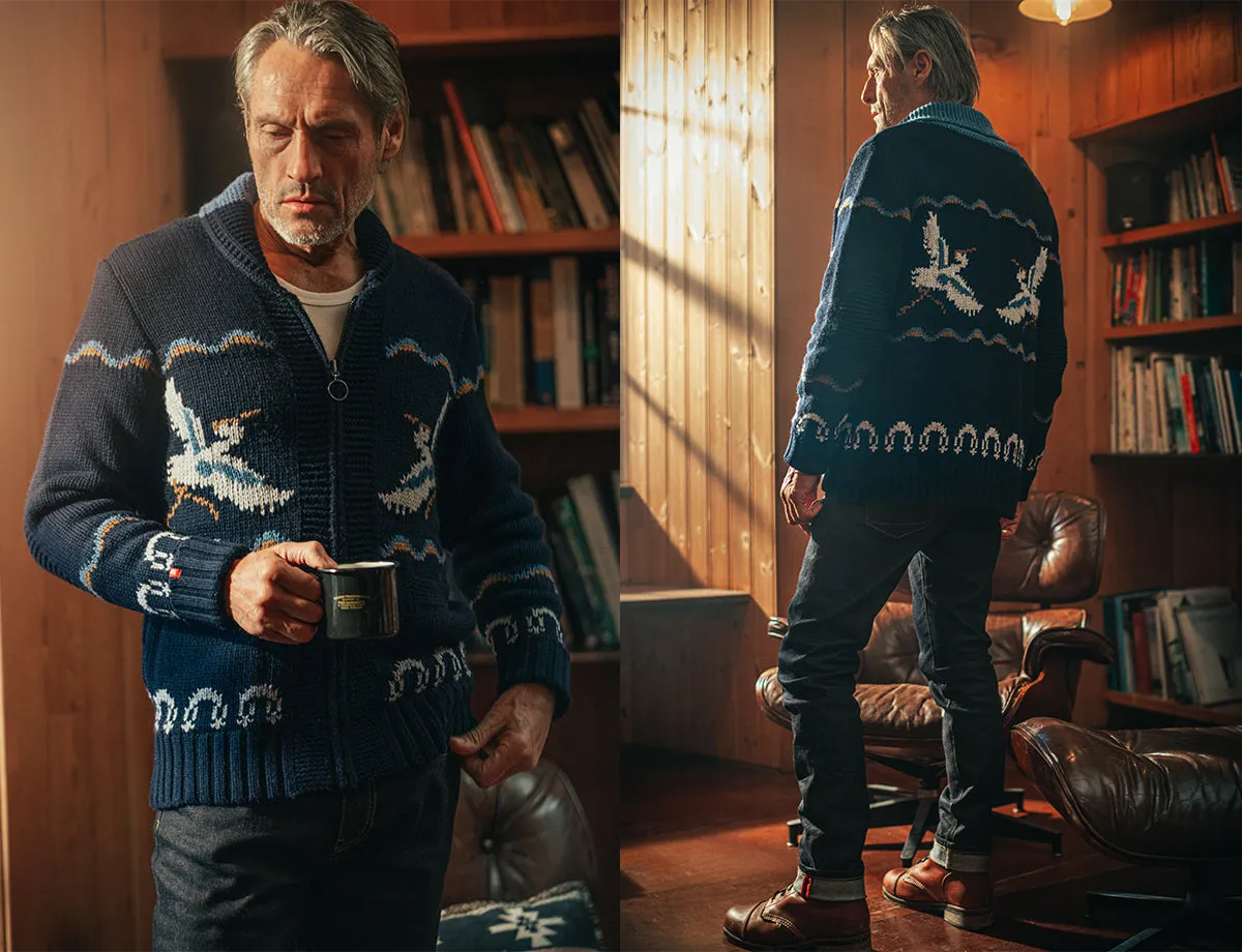 &SONS Crane Cardigan Navy