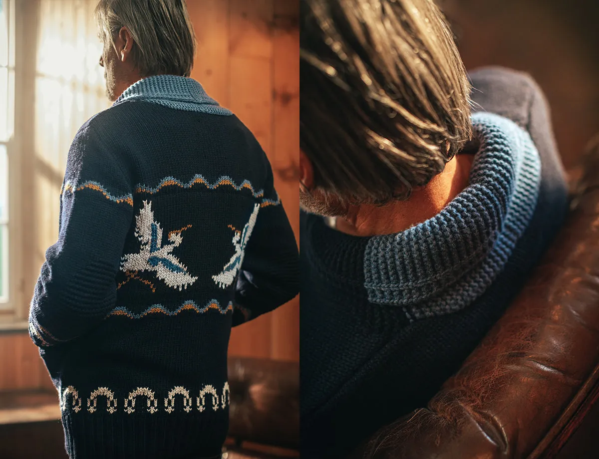 &SONS Crane Cardigan Navy