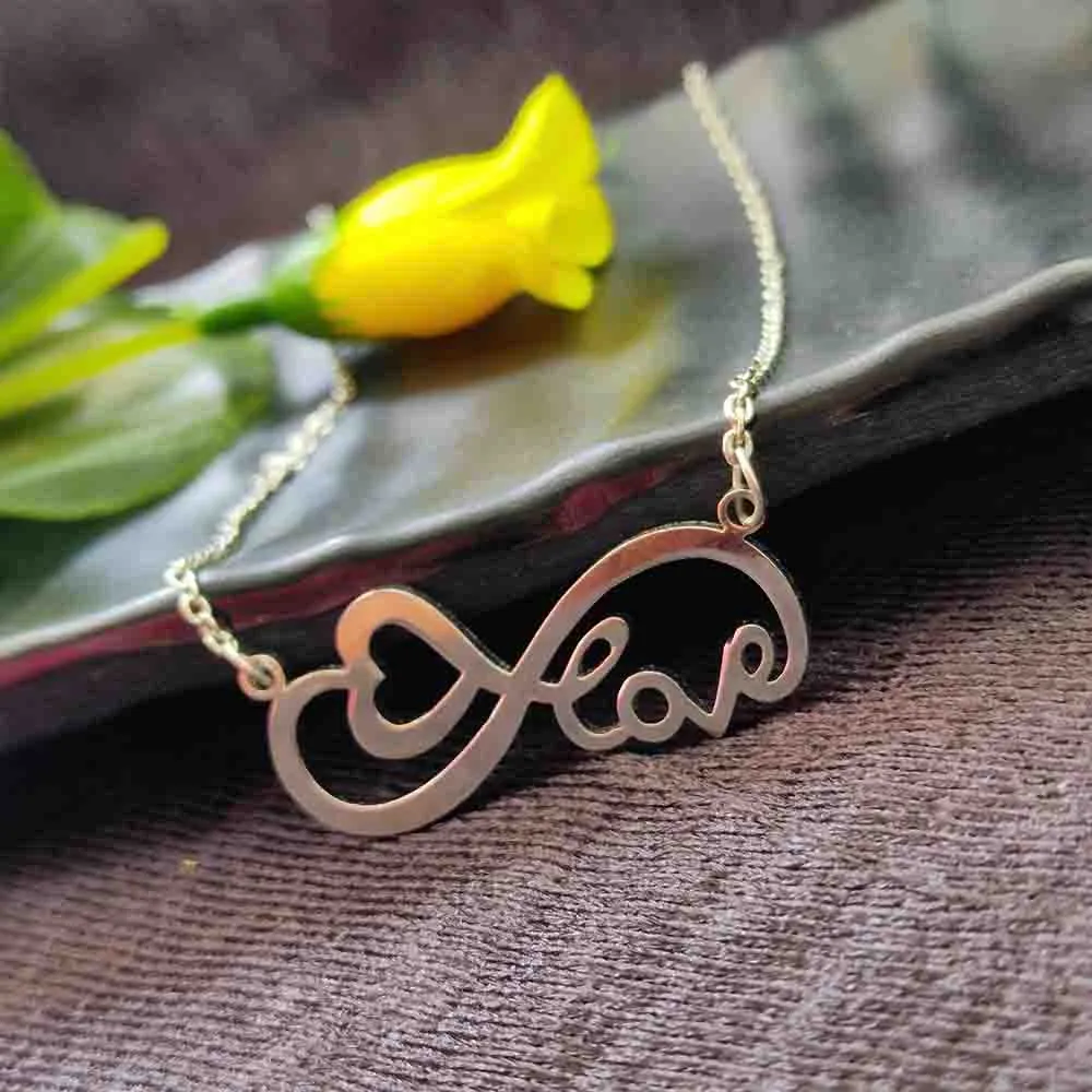 Bhavi Jewels Infinity Heart Shape Chain Pendant