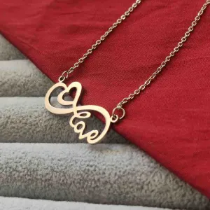 Bhavi Jewels Infinity Heart Shape Chain Pendant