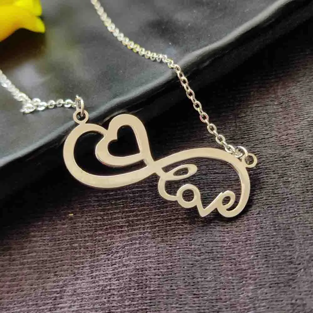 Bhavi Jewels Infinity Heart Shape Chain Pendant