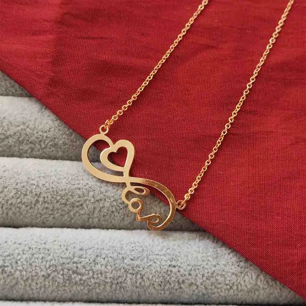 Bhavi Jewels Infinity Heart Shape Chain Pendant