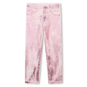 Billieblush Metallic Pink Denim Pants