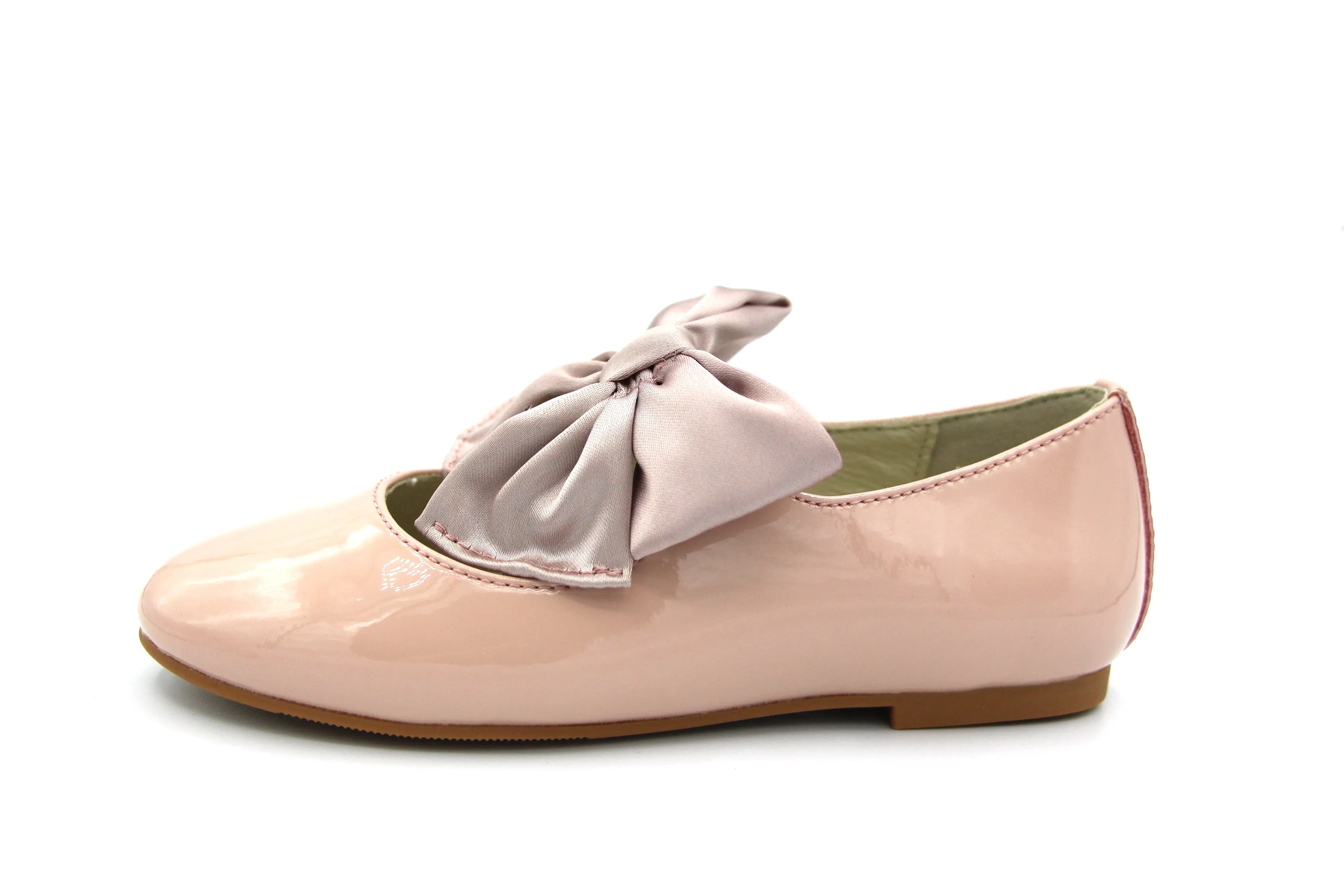 Bouaccelli  Rose Patent Slip On With Bow  KYTE