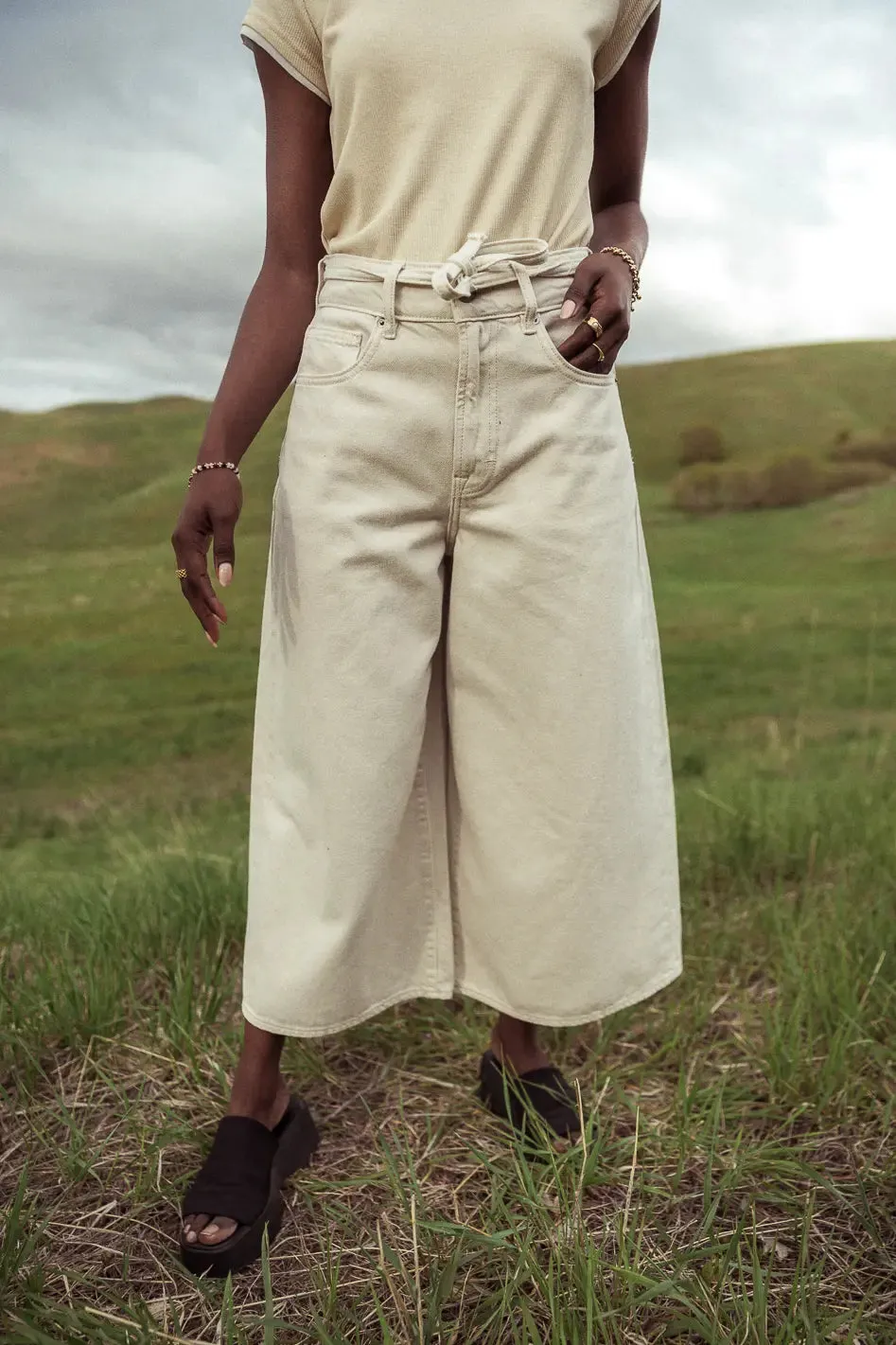 Bruce Culottes in Cream - FINAL SALE