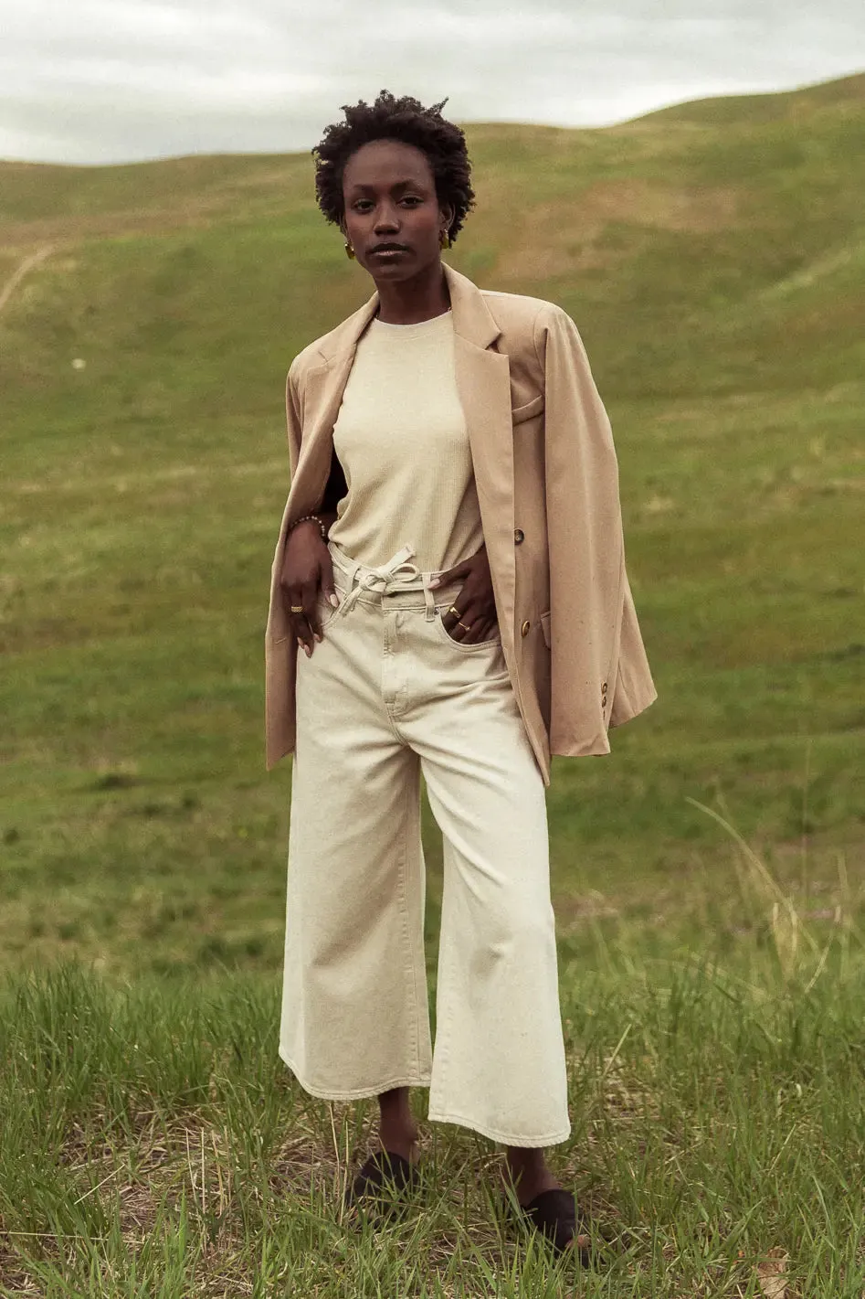 Bruce Culottes in Cream - FINAL SALE