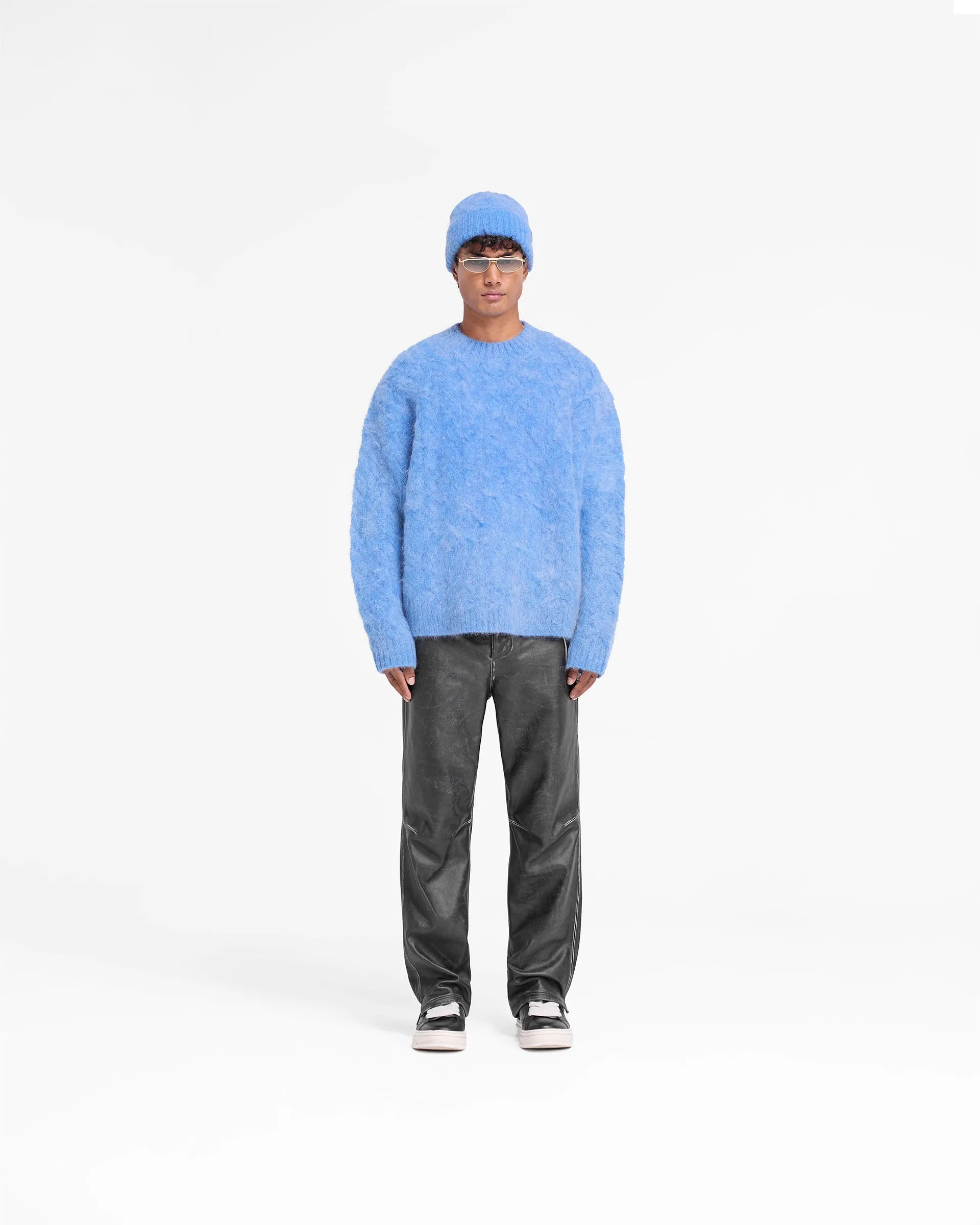 Cable Knit Sweater - Electric Blue