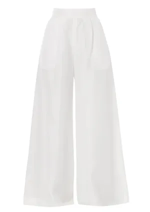 Calla Wide-Legged Silk Trousers