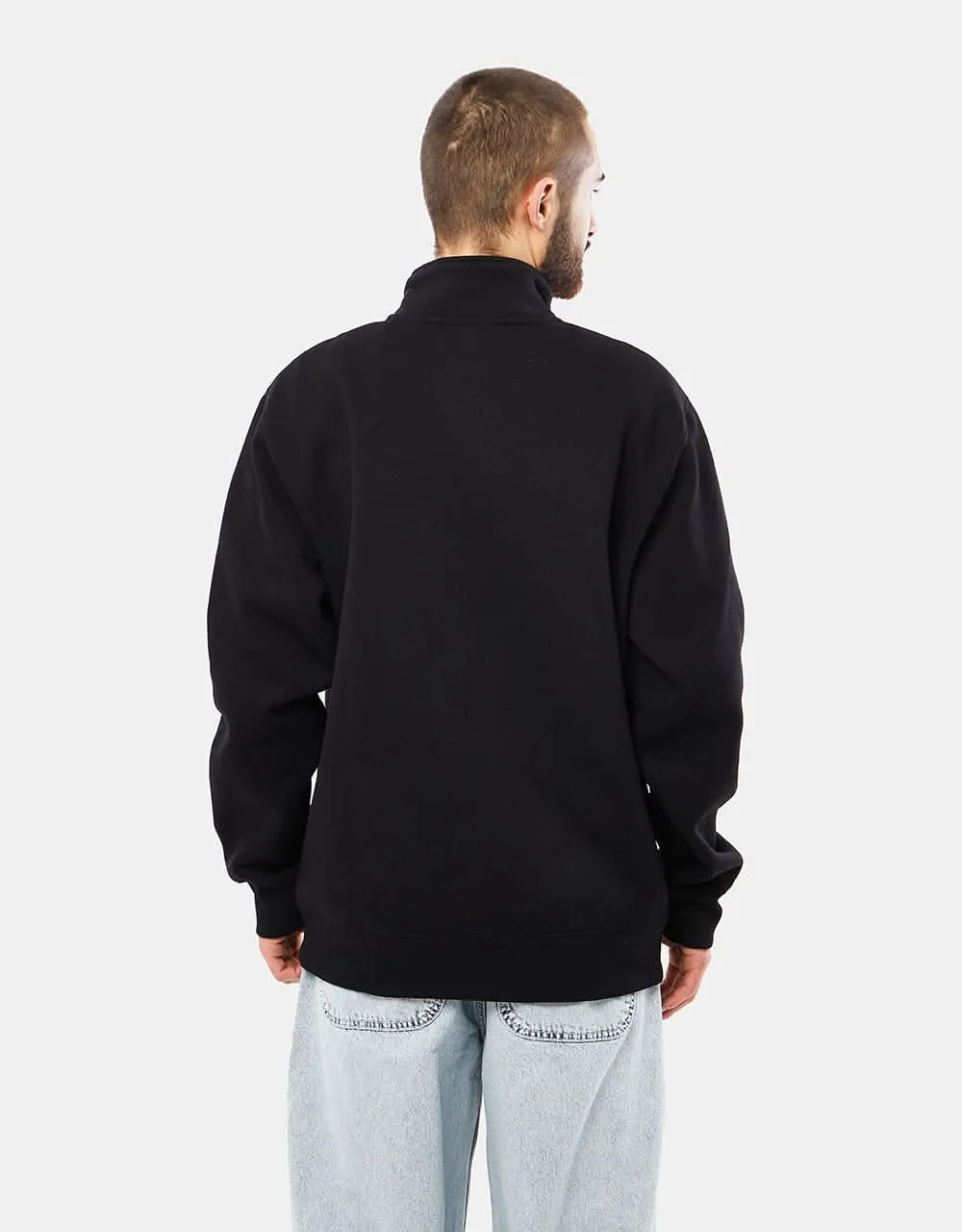 Carhartt WIP Chase Neck Zip Sweatshirt - Black/Gold