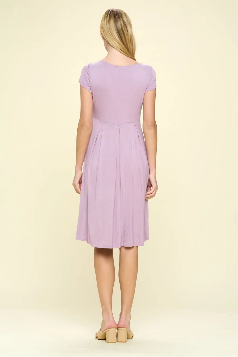 Claris A-line Knit Dress with Pockets