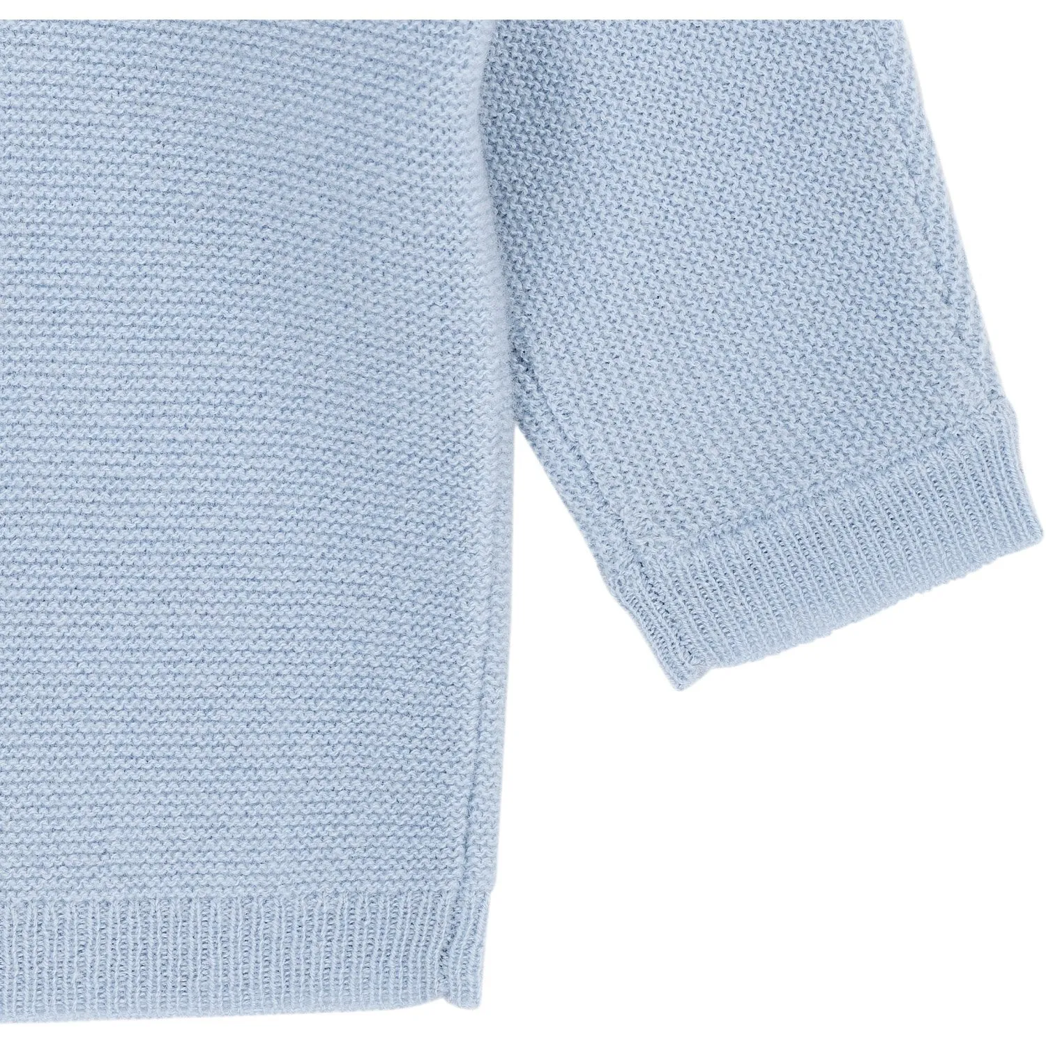 COPENHAGEN COLORS Dusty Blue Cashmere Classic Baby Cardigan