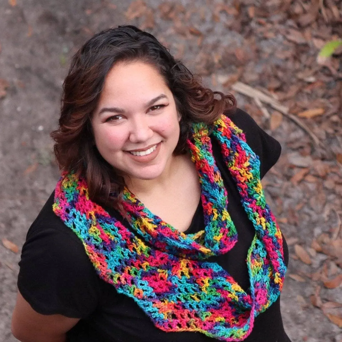 Darn Good Ripple Infinity Scarf Crochet Kit