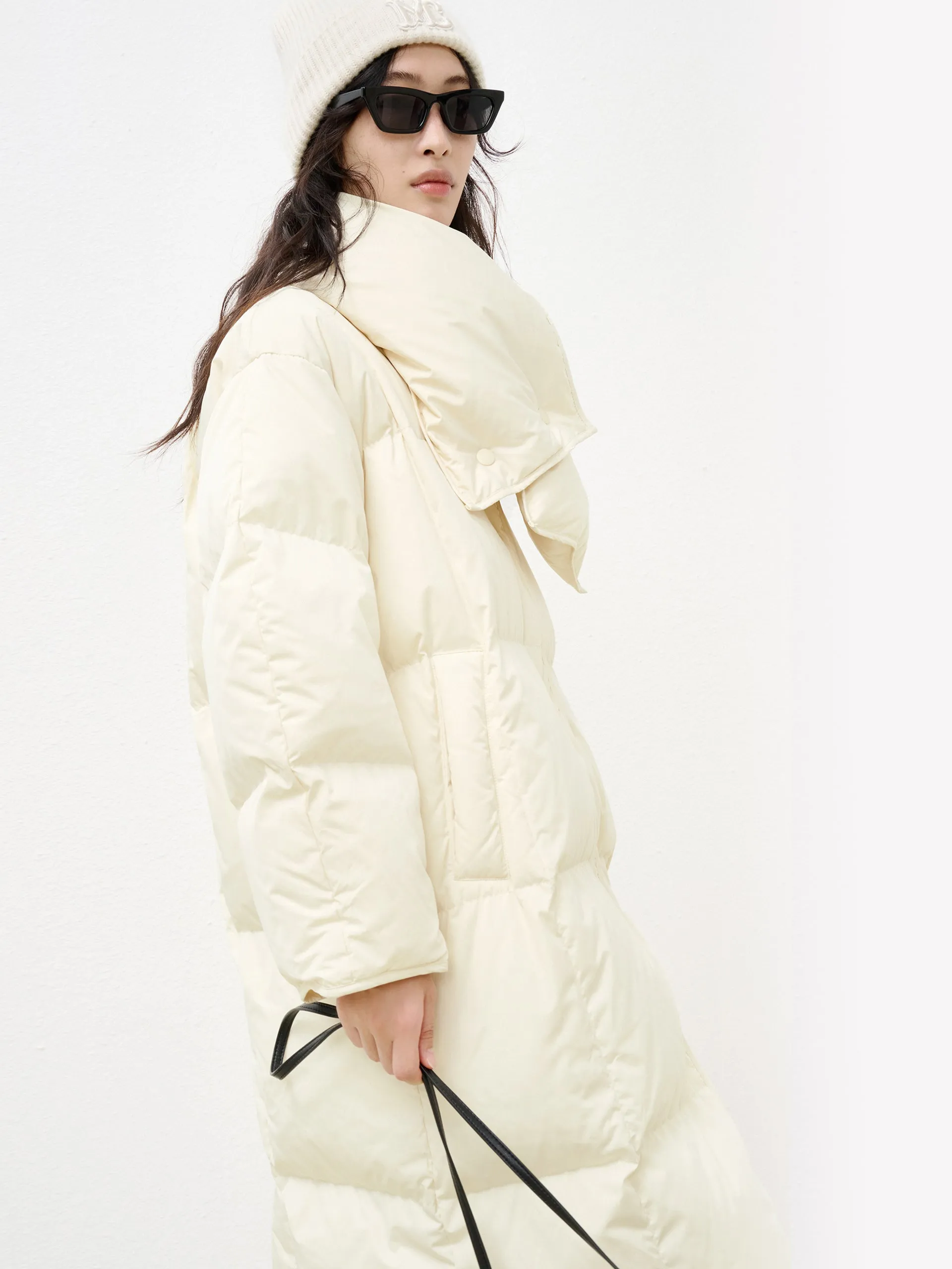 Detachable Scarf Down Coat