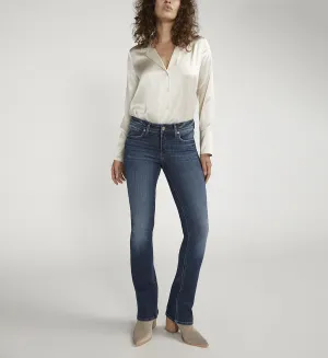 Elyse Mid Rise Slim Bootcut Jeans by Silver