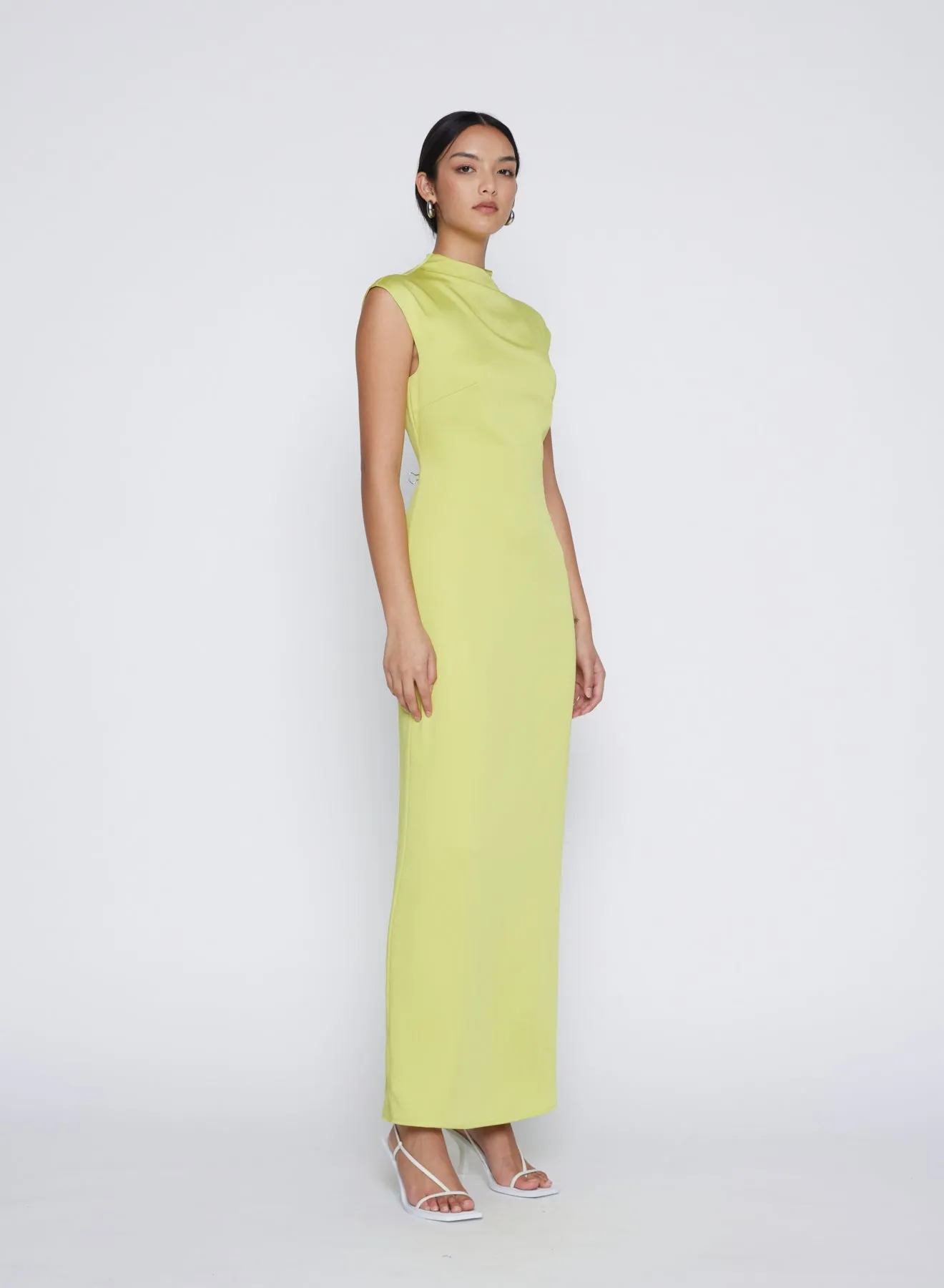 ESTELLE DRESS (CHARTREUSE)