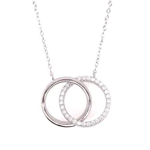 Eternity circles necklace 925 sterling silver