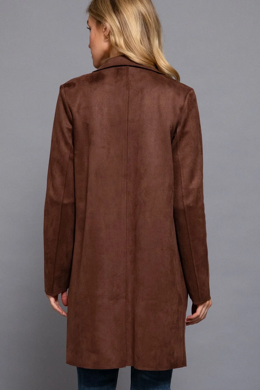 Faux Suede Open Coats - 3 Colors! - FINAL SALE