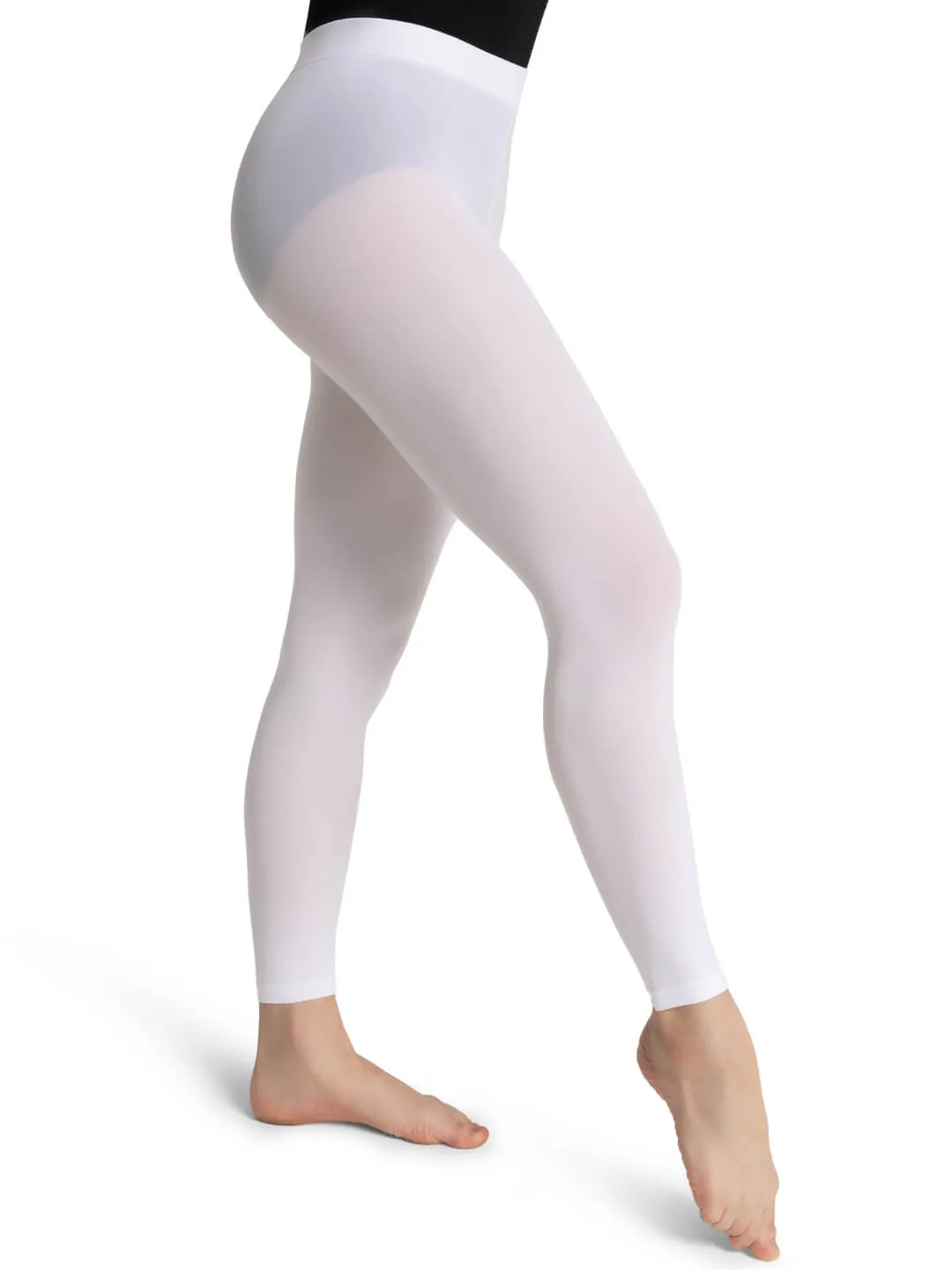 Footless Tight w Self Knit Waist Band