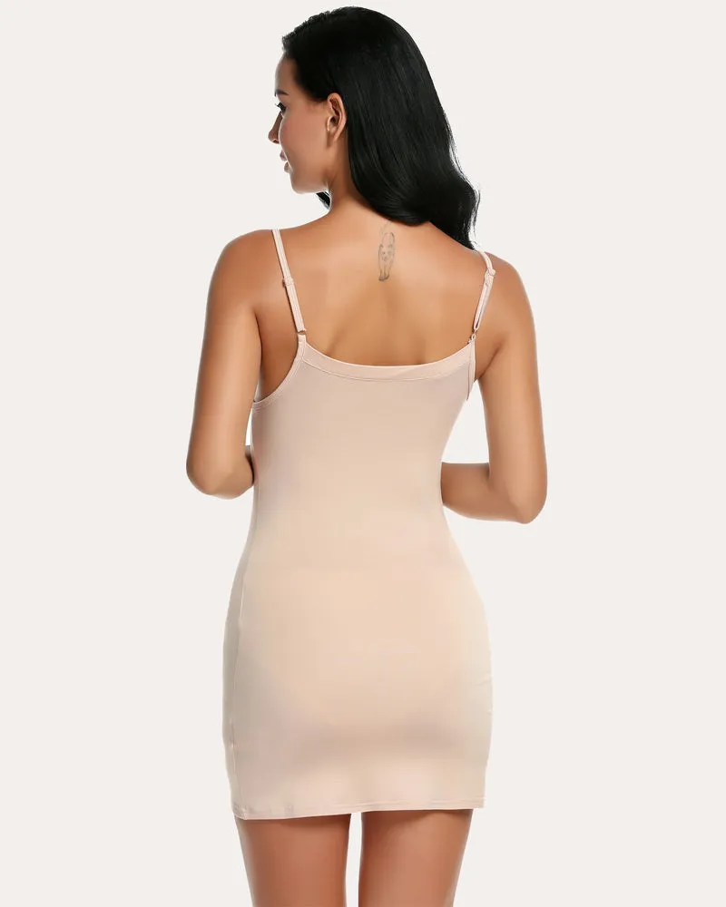 Full Slip Strap Mini Dress Shapewear