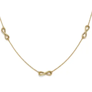 Gold Infinity Station Necklace