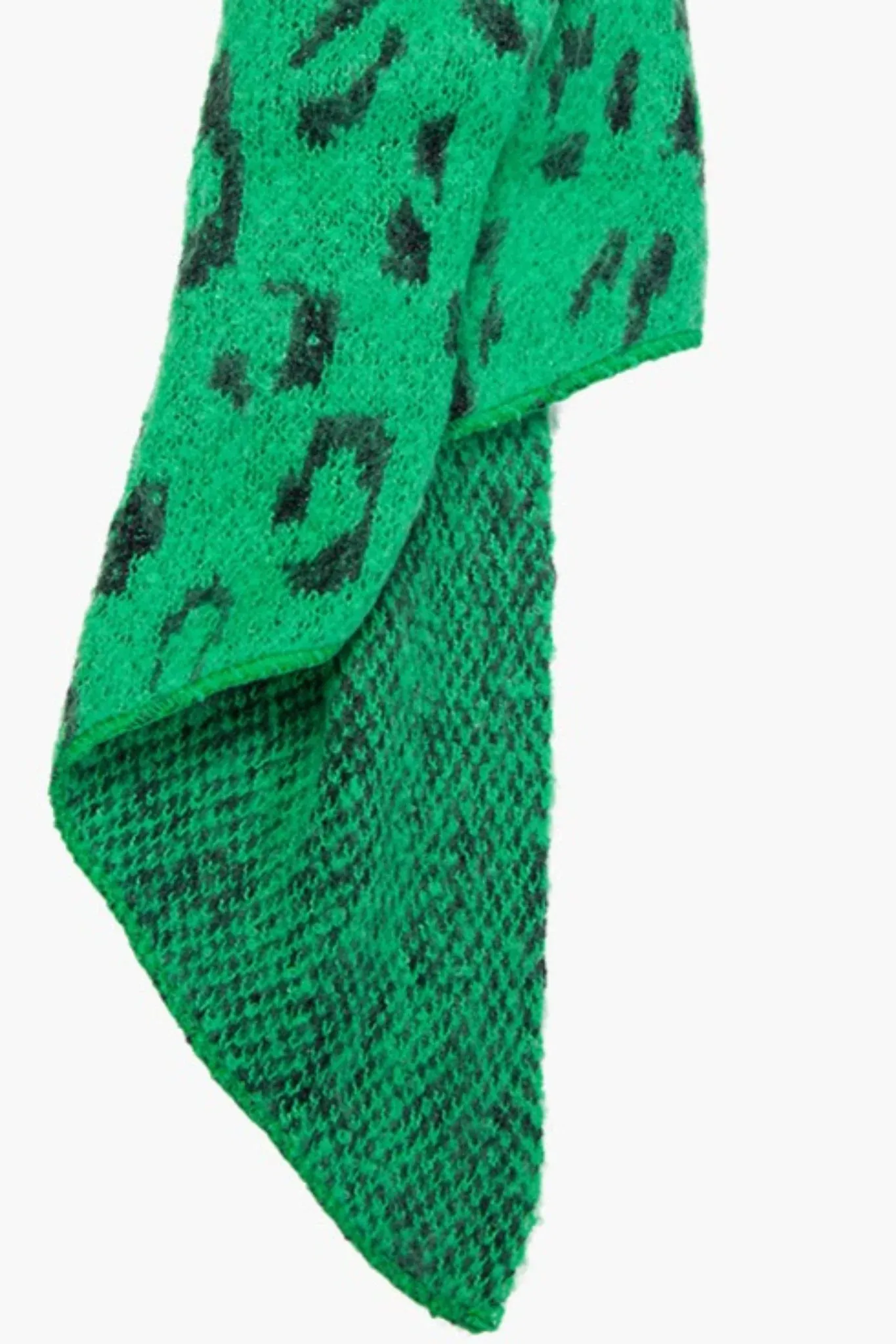 Green & Black Asymmetric Heavyweight Scarf