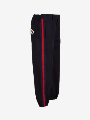 Gucci Boys Trousers - Blue Gabardine Trousers