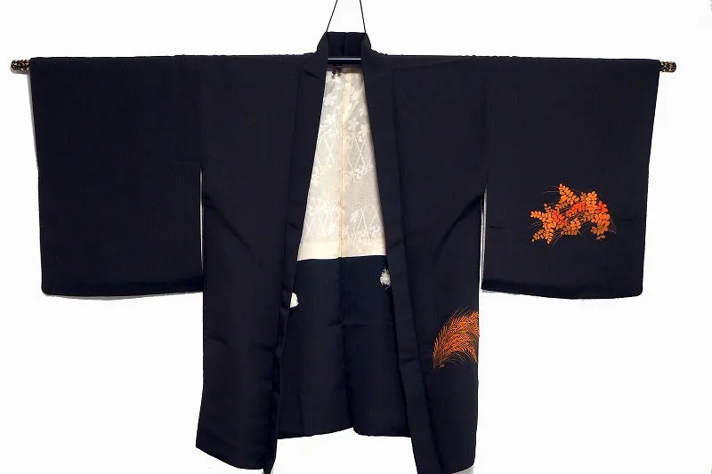 ha0059 haori - haorijJacket -   Japanese vintage jacket silk