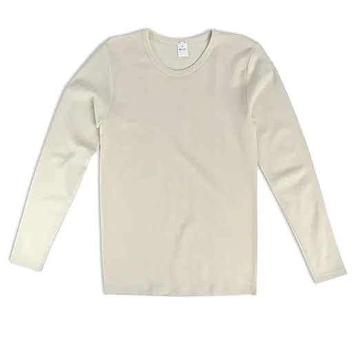 Hocosa Unisex Long Sleeve Shirt, Wool/Silk