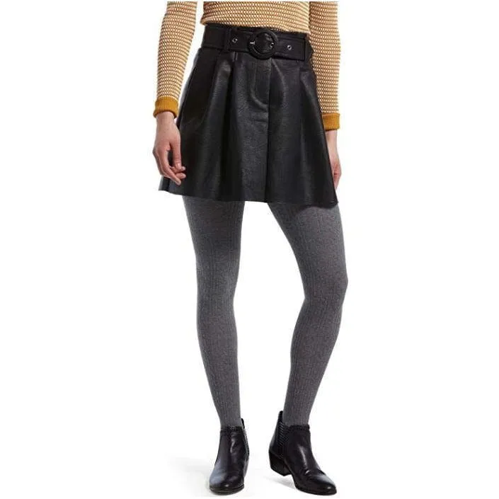 Hue Super Soft Brushed Sweater Tights-Perfect for Chilly Spring Days! Black, Gray, Brown