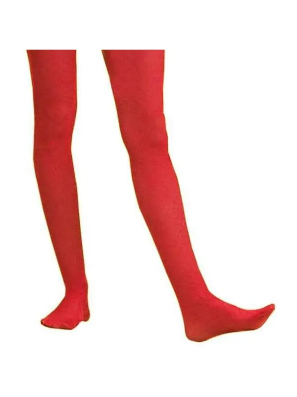 Infant Red Nylon Tights