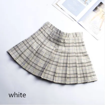 Jfashion Plaid Pleated Skirt KF30366