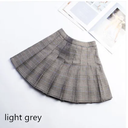 Jfashion Plaid Pleated Skirt KF30366