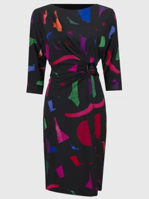 Joseph Ribkoff Women's Silky Knit Abstract Print Sheath Dress 244240 Col 178