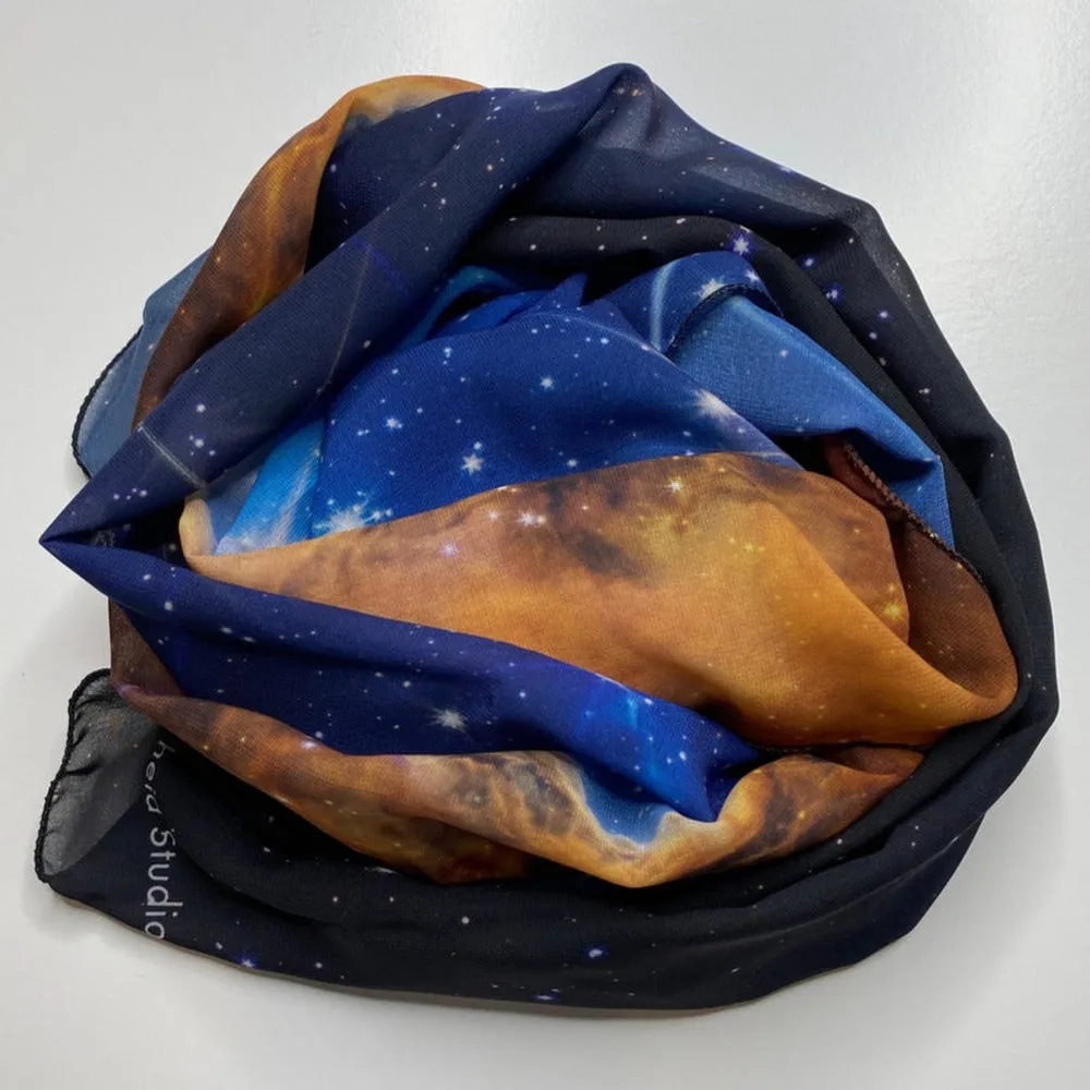 JWST Carina Nebula Chiffon Scarf