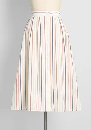 Lasting Allure Pleated Swing Skirt