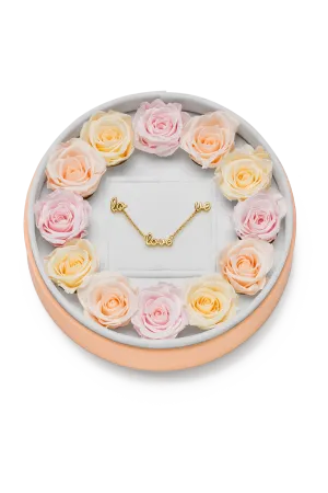 Love Rosebox Round 18k Gold Plated