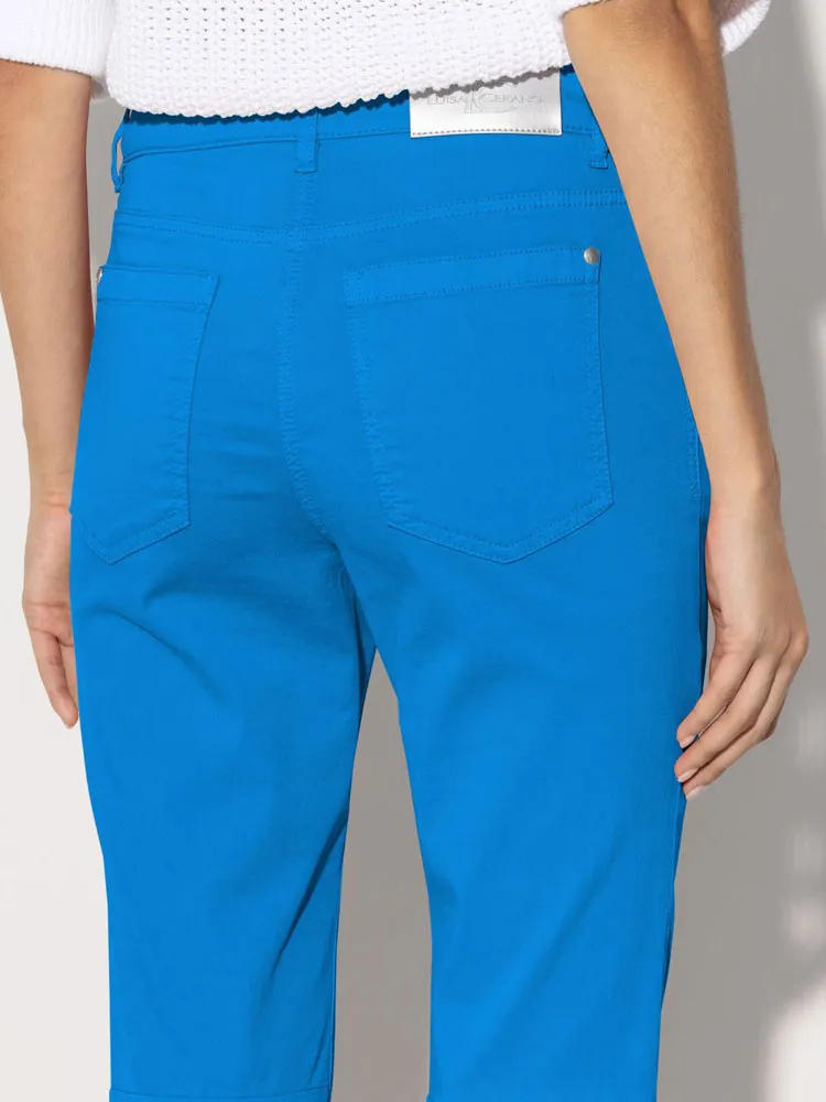 Luisa Cerano Baby Flare Jeans Azur