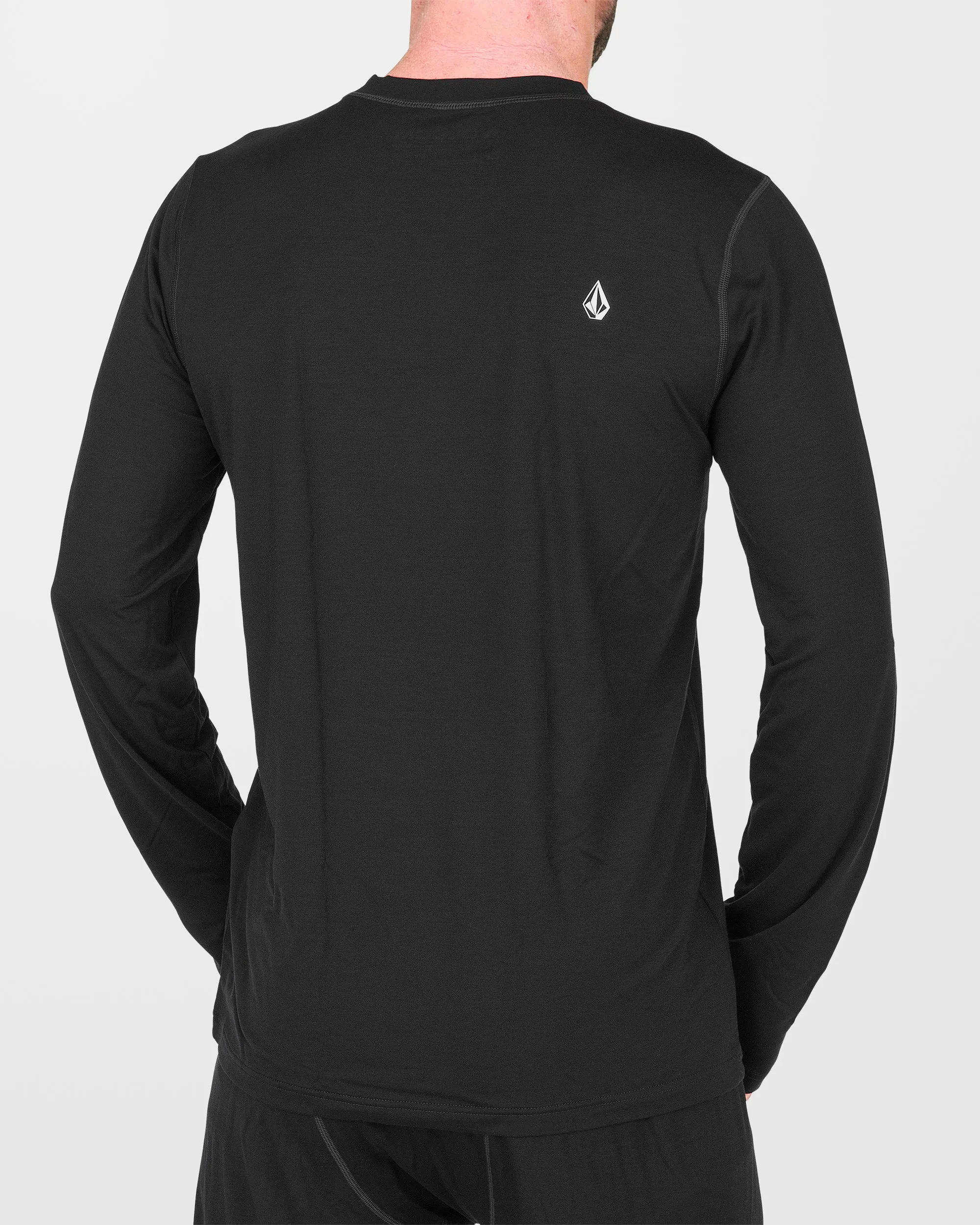 M Merino Blend Base Layer Top - Black