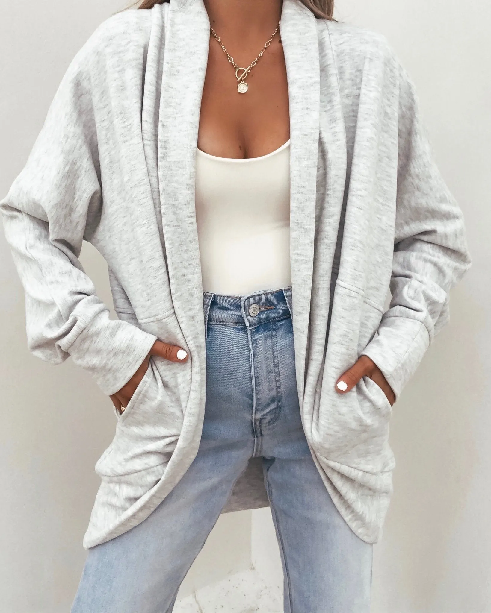 Make It Yours Grey Brushed Cardigan