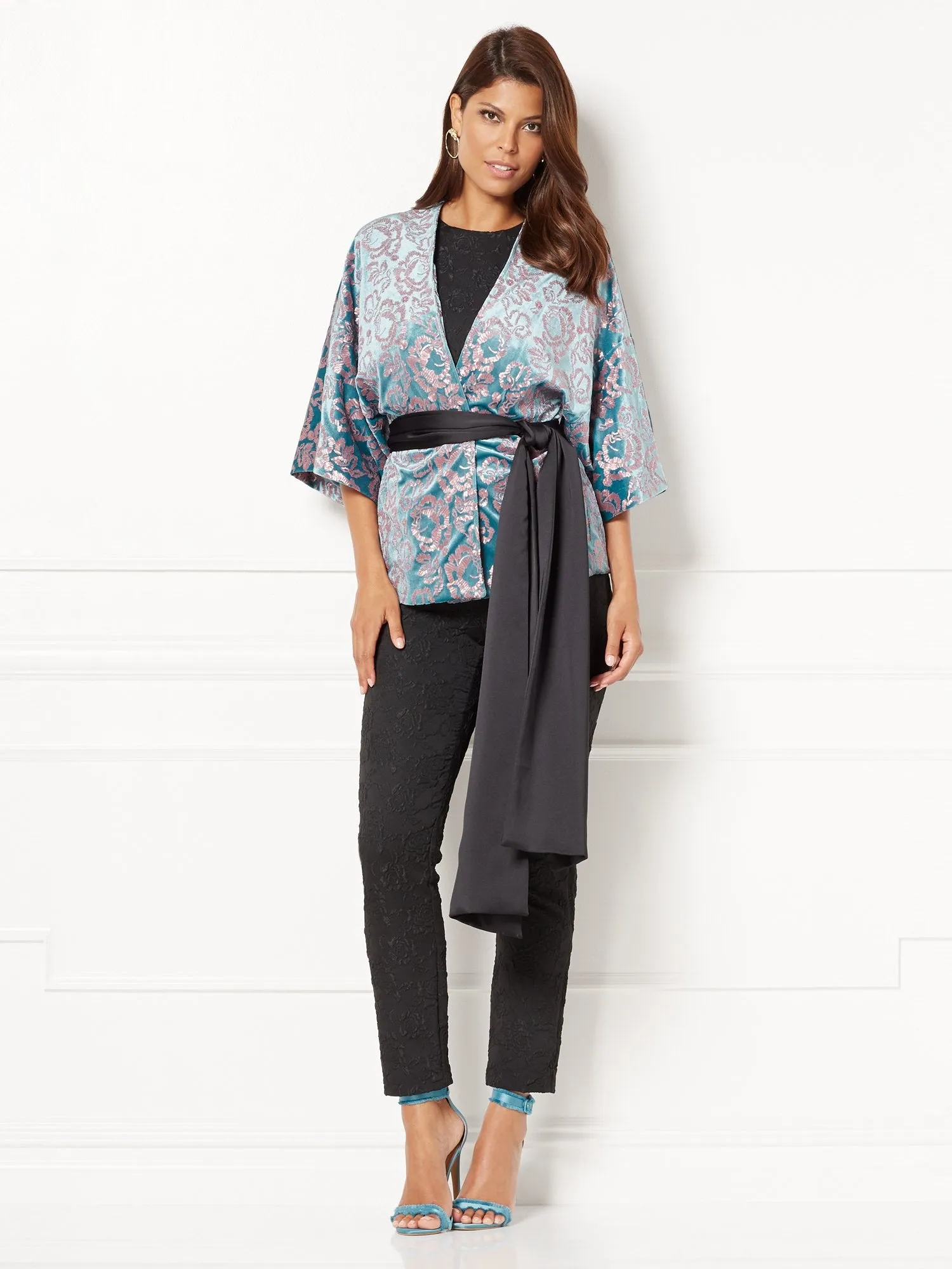 Manu Embellished Kimono Jacket - Eva Mendes Collection