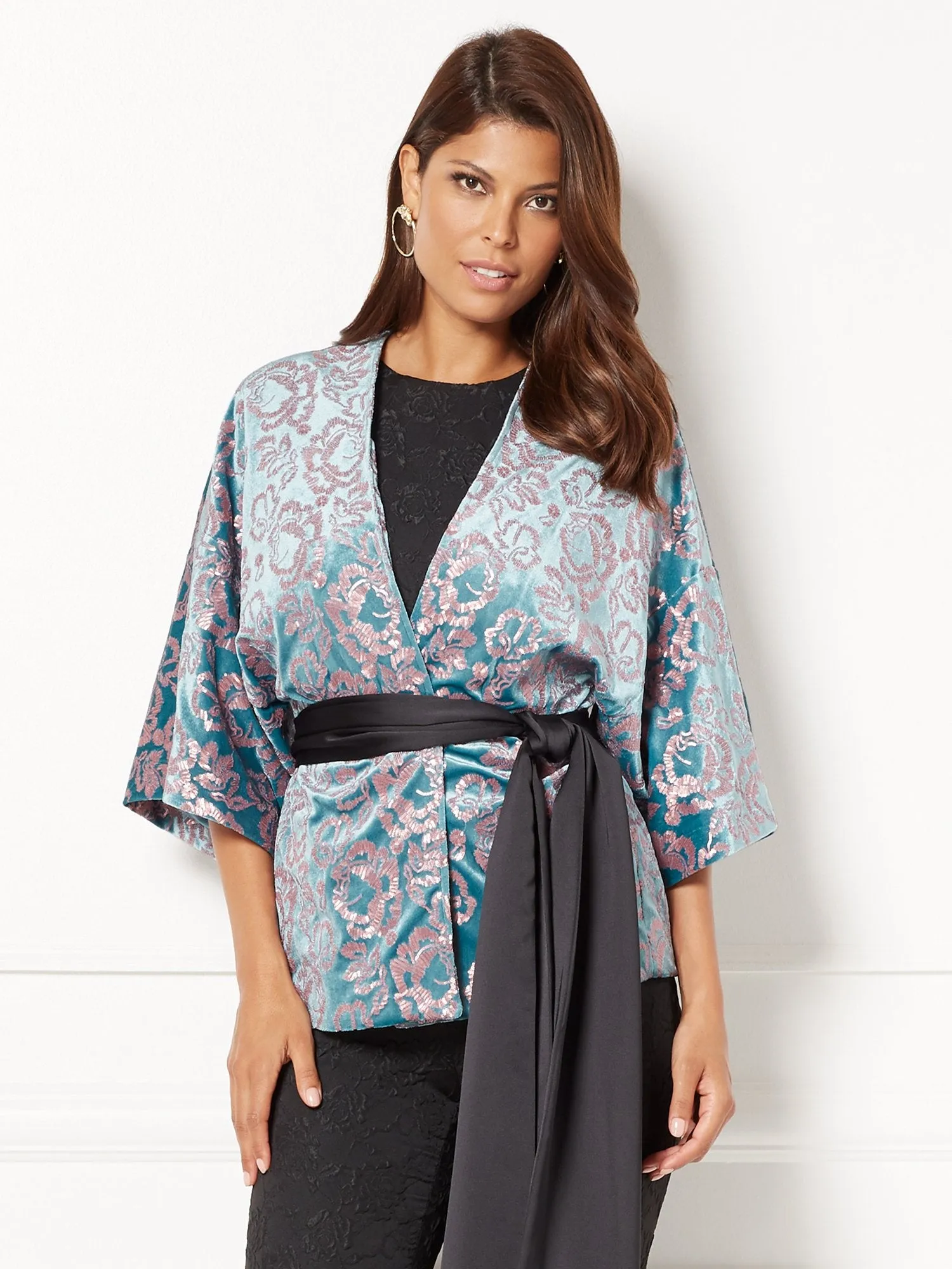 Manu Embellished Kimono Jacket - Eva Mendes Collection