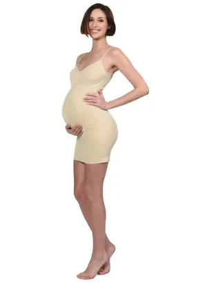 Maternity Slip Dress - Nude