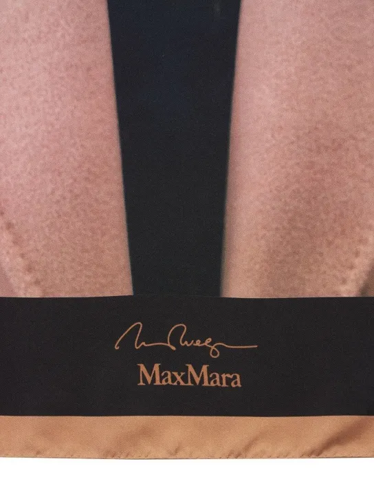 Max Mara   Madame dog silk scarf 