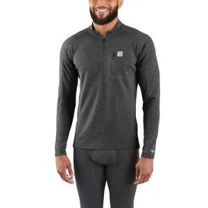 MBL120 - Carhartt Men's FORCE® Heavyweight Synthetic-Wool Blend Base Layer Quarter-Zip Pocket Top