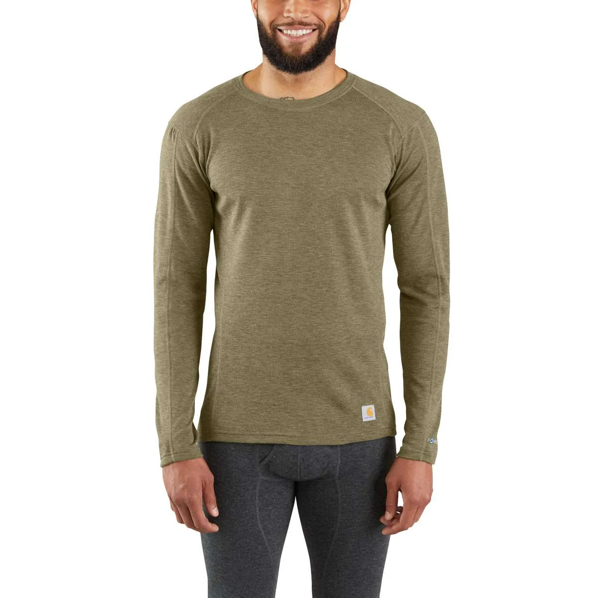 MBL131 - Carhartt Men's FORCE® Heavyweight Synthetic-Wool Blend Base Layer Crewneck Top