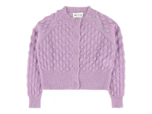 Morley VERONA Waffle Cardigan in Lilac